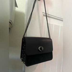 Coach small black crossbody Bowery rivets star purse